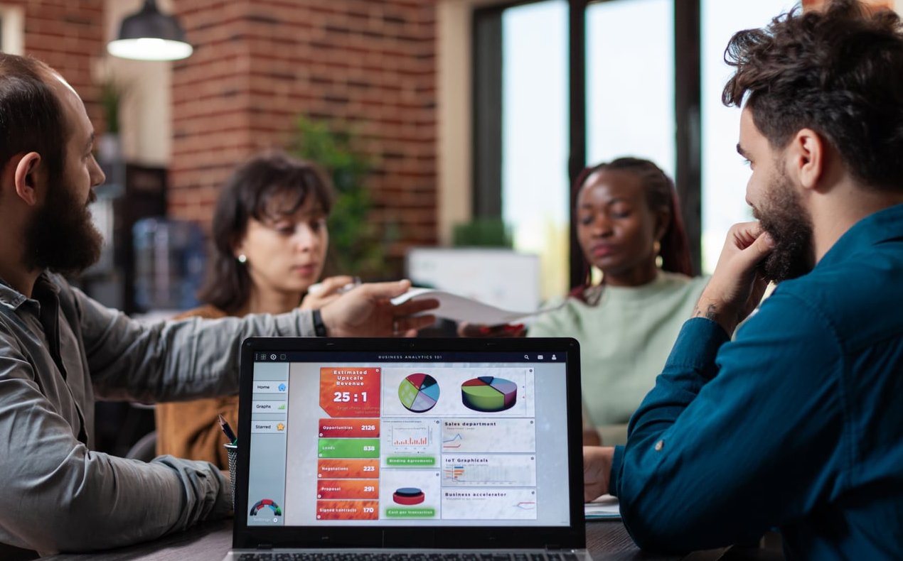 analytics dashboard laptop