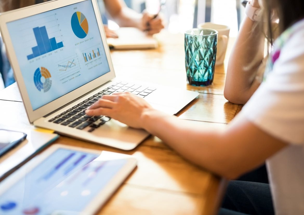 analytics dashboard laptop