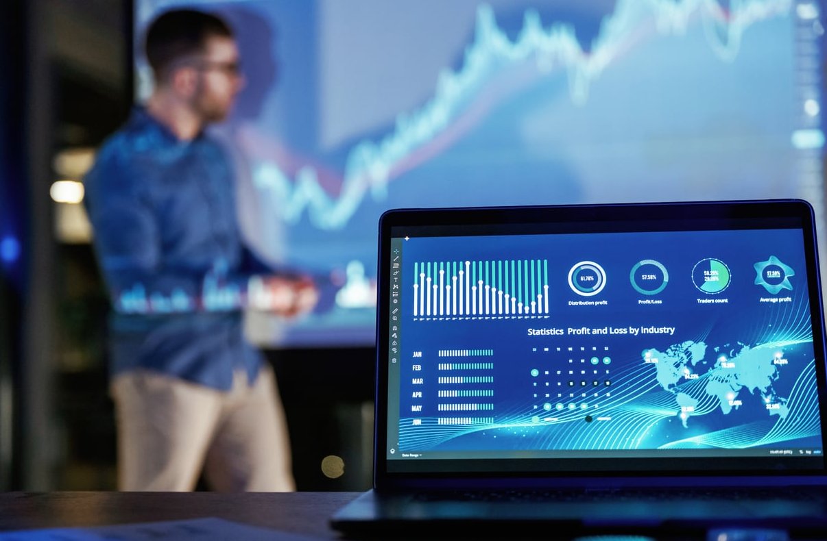 analytics dashboard laptop